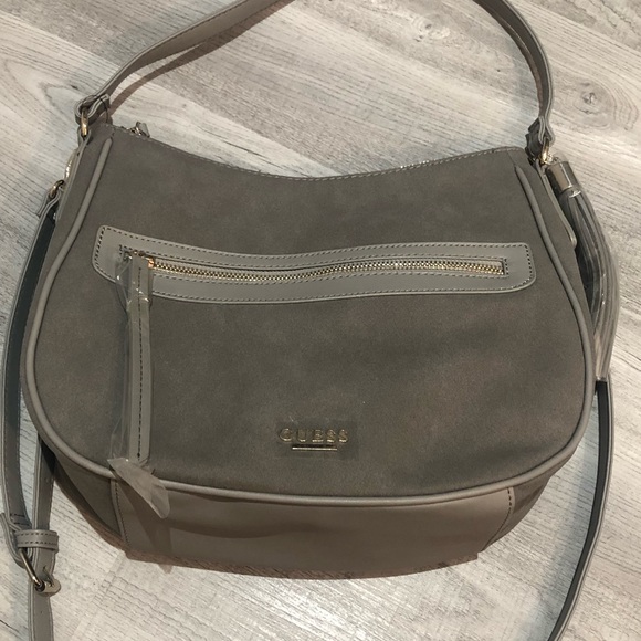 NWT Guess Crossbody Bag Grey - Picture 9 of 16
